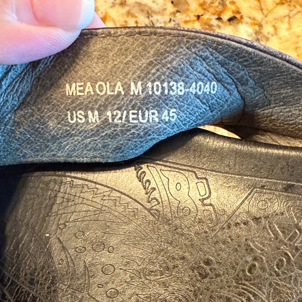 OluKai Black Leather Sandals - Picture 6 of 6